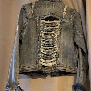 JW Signature Ripped Jean Jacket